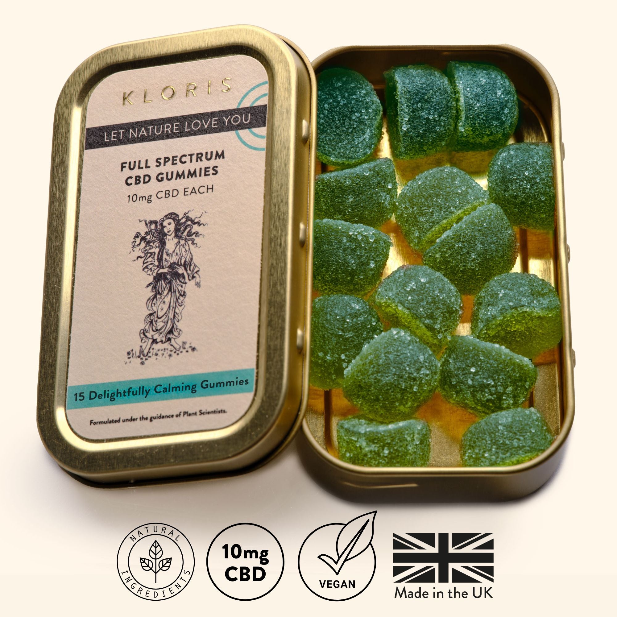 Full spectrum CBD gummies tin
