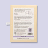 Back of Kloris sleep patch packaging with text and QR code on a light purple background
