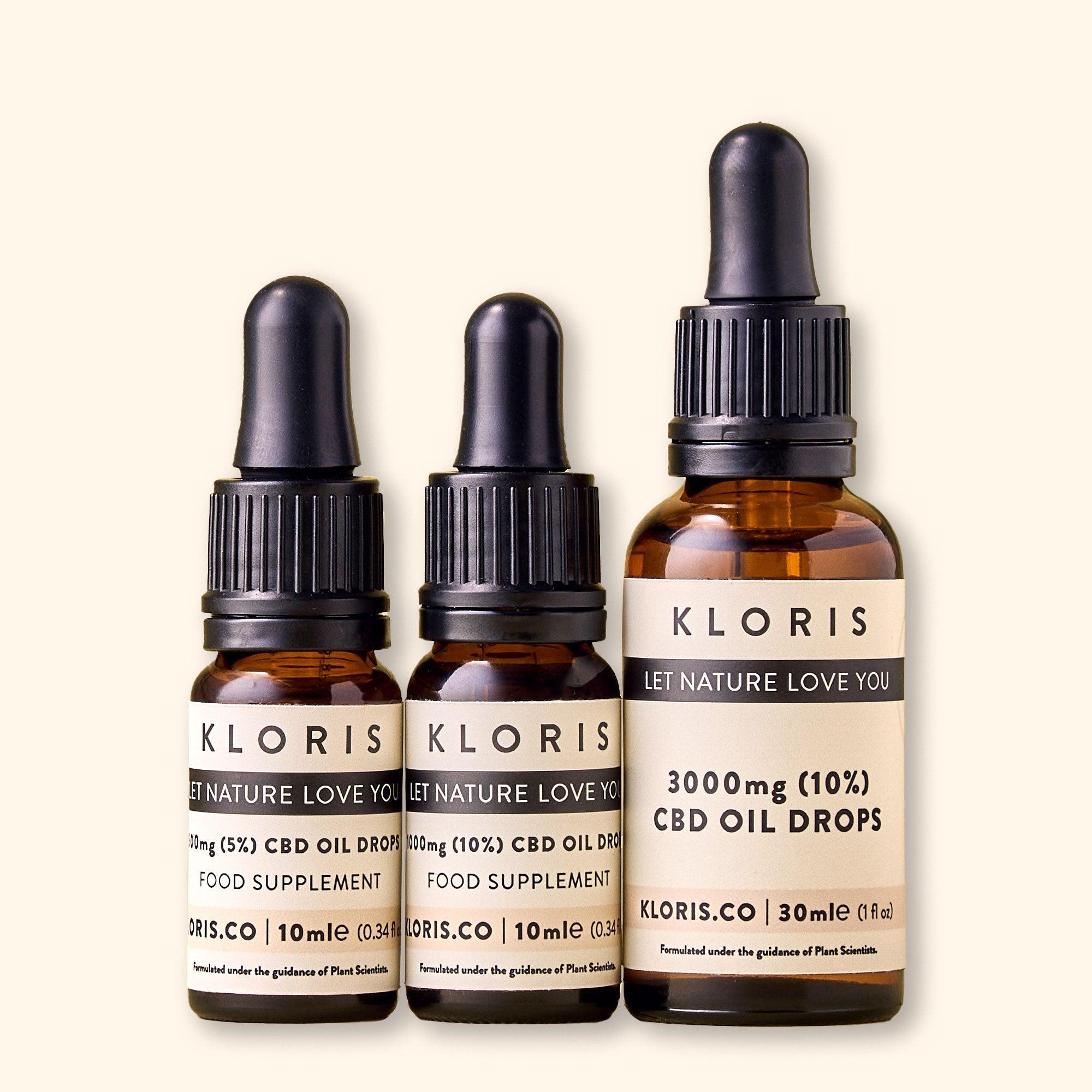 CBD Oil Triple Pack The Full Set KLORIS