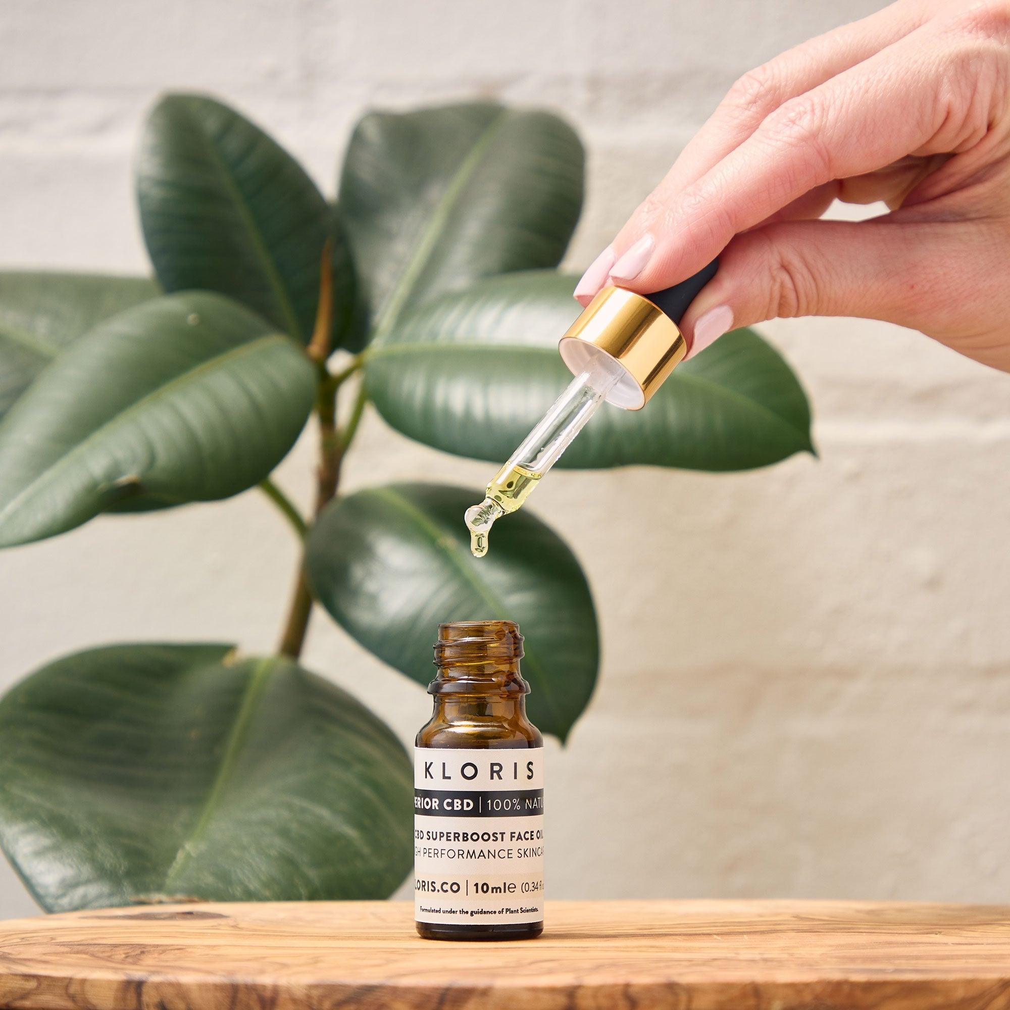10ml CBD Superboost Face Oil dropper