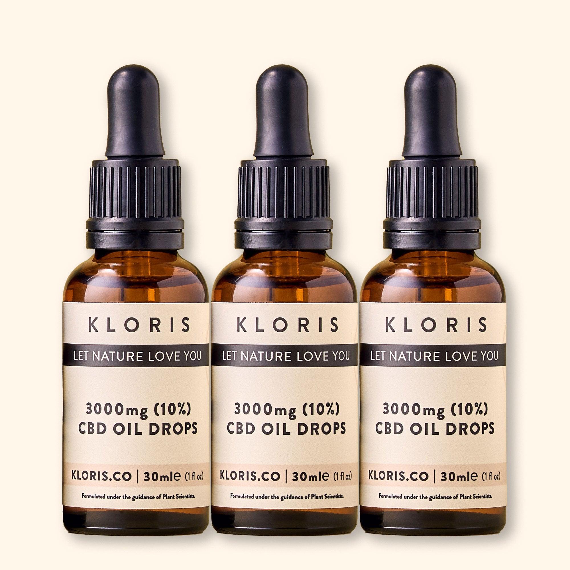 3000mg CBD Oil Triple Pack - Kloris