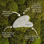 Jade gua sha stone