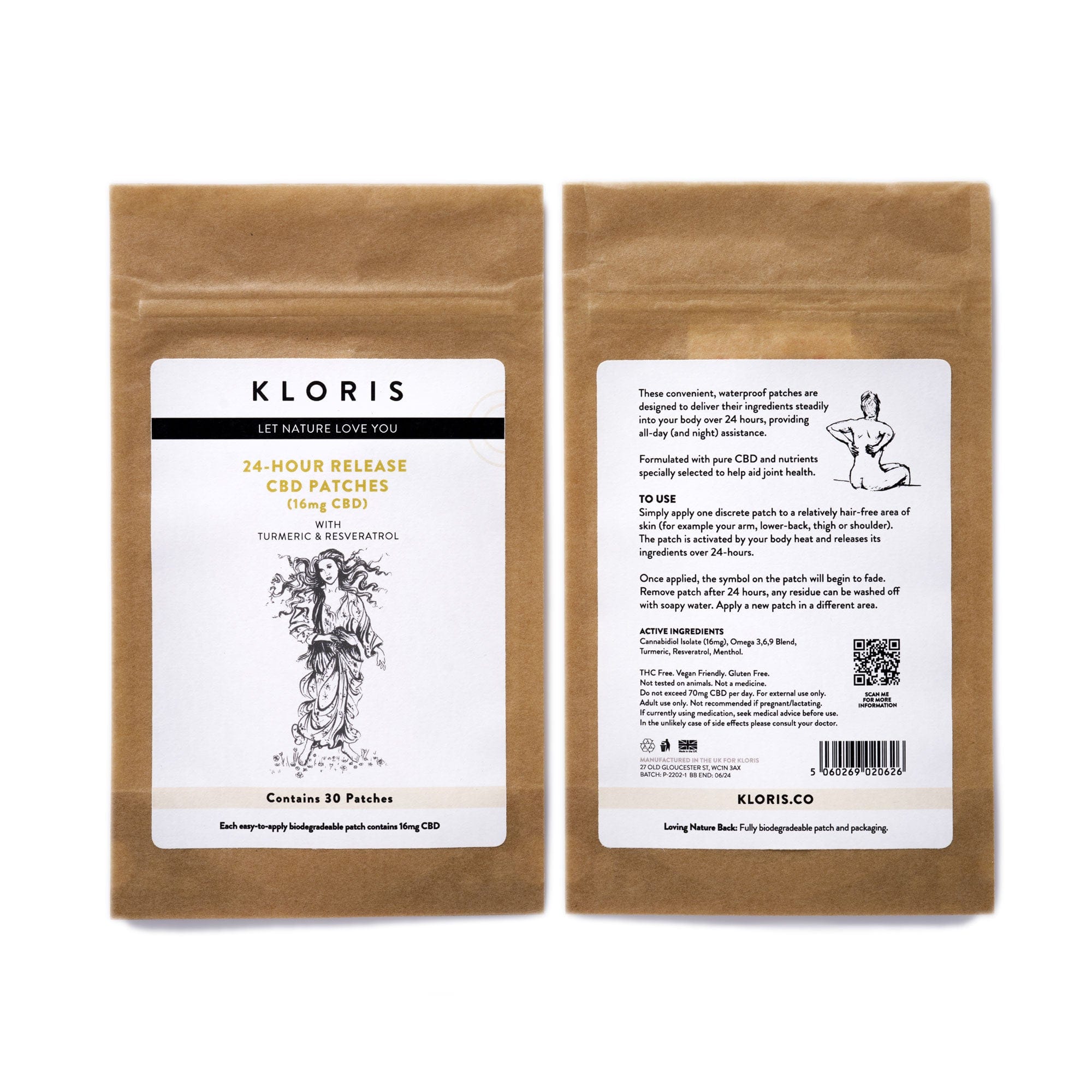 CBD Patches - 24 Hour Release - KLORIS